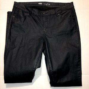 Old navy the rockstar wax coated skinny Jean size 14